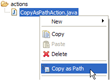 CopyAsPath Eclipse Plugin